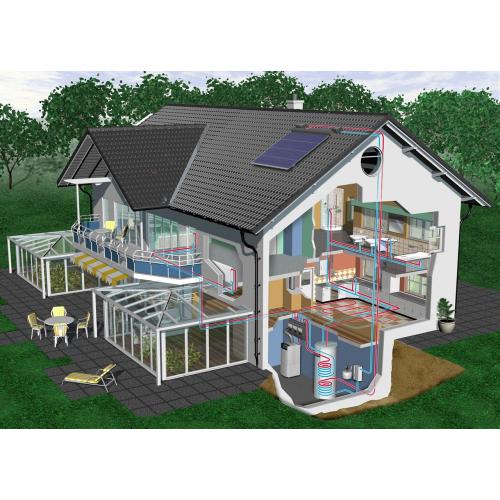 别墅式分体太阳能热水器